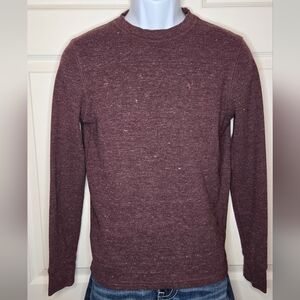 Men’s American Eagle Super Soft Thermal Long Sleeve – Burgundy, Size Small